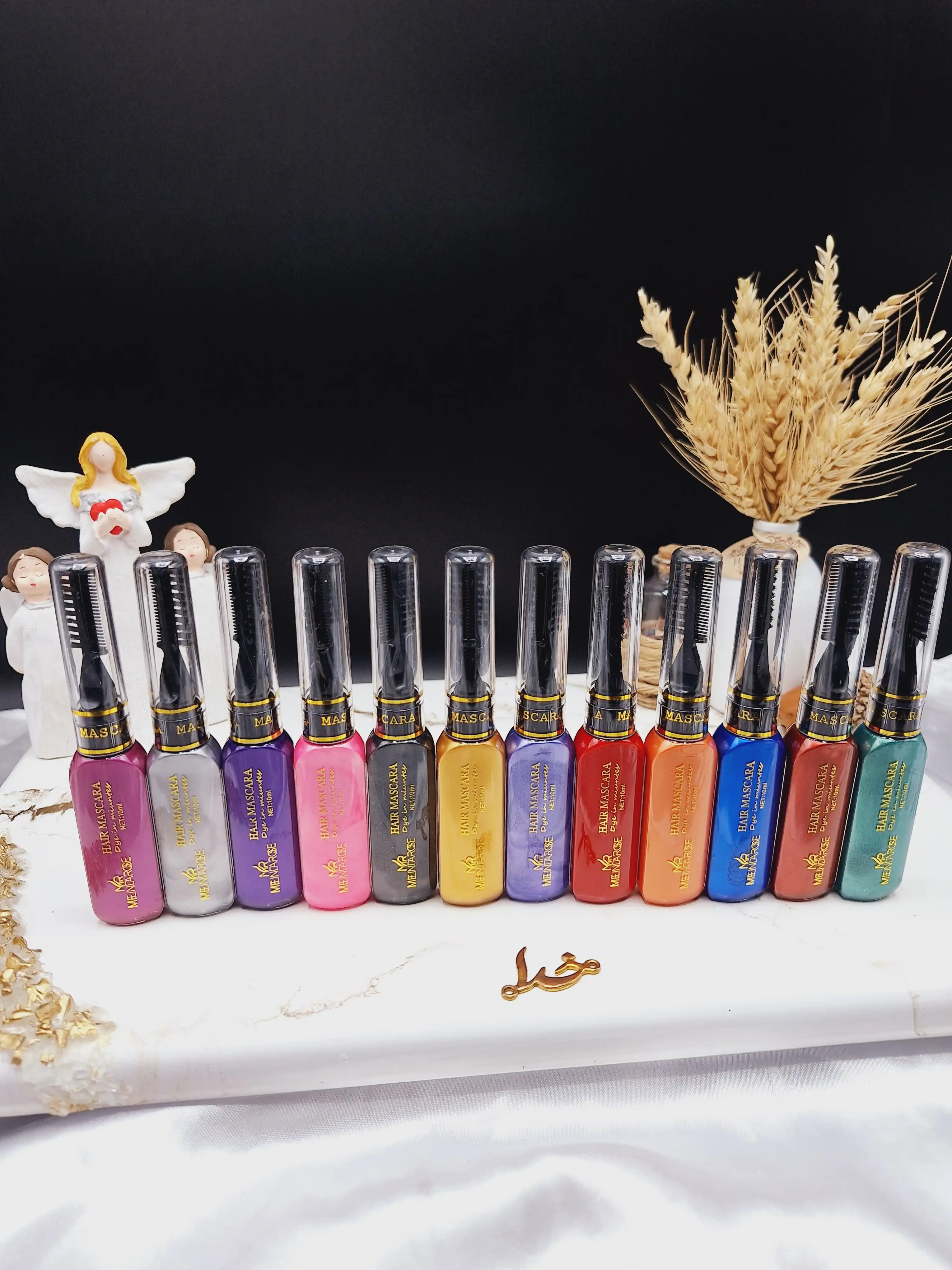 پک ریمل مو زیبا 12 رنگ HAIR MASCARA کد 19G