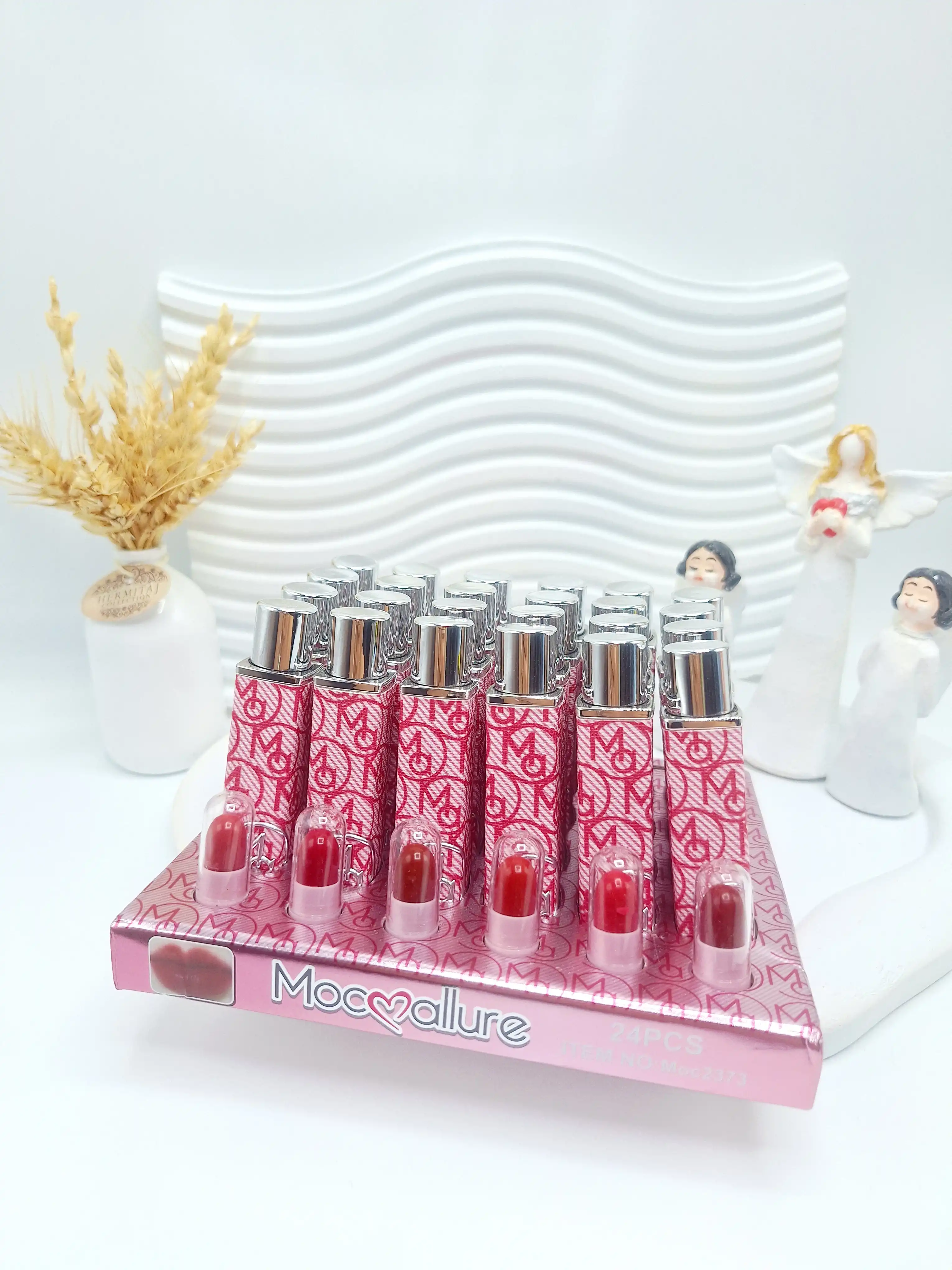 رژ تکی جامد خوش رنگ برند موکالره کد 2373